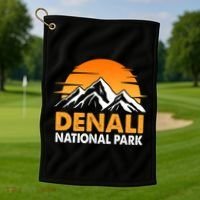 Denali National Park Golf Towel thumb 1