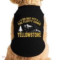 Do Not Pet The Fluffy Cows Buffalo & Bison Yellowstone Park Doggie Tank thumb 0