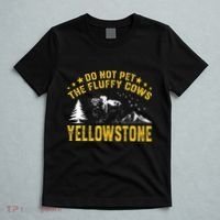 Do Not Pet The Fluffy Cows Buffalo & Bison Yellowstone Park T-Shirt thumb 5