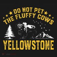 Do Not Pet The Fluffy Cows Buffalo & Bison Yellowstone Park Women's Hoodie thumb 2
