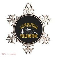 Do Not Pet The Fluffy Cows Buffalo & Bison Yellowstone Park Ornament thumb 0