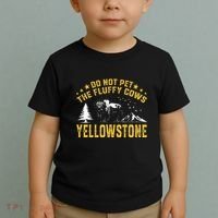 Do Not Pet The Fluffy Cows Buffalo & Bison Yellowstone Park Toddler T-Shirt thumb 2