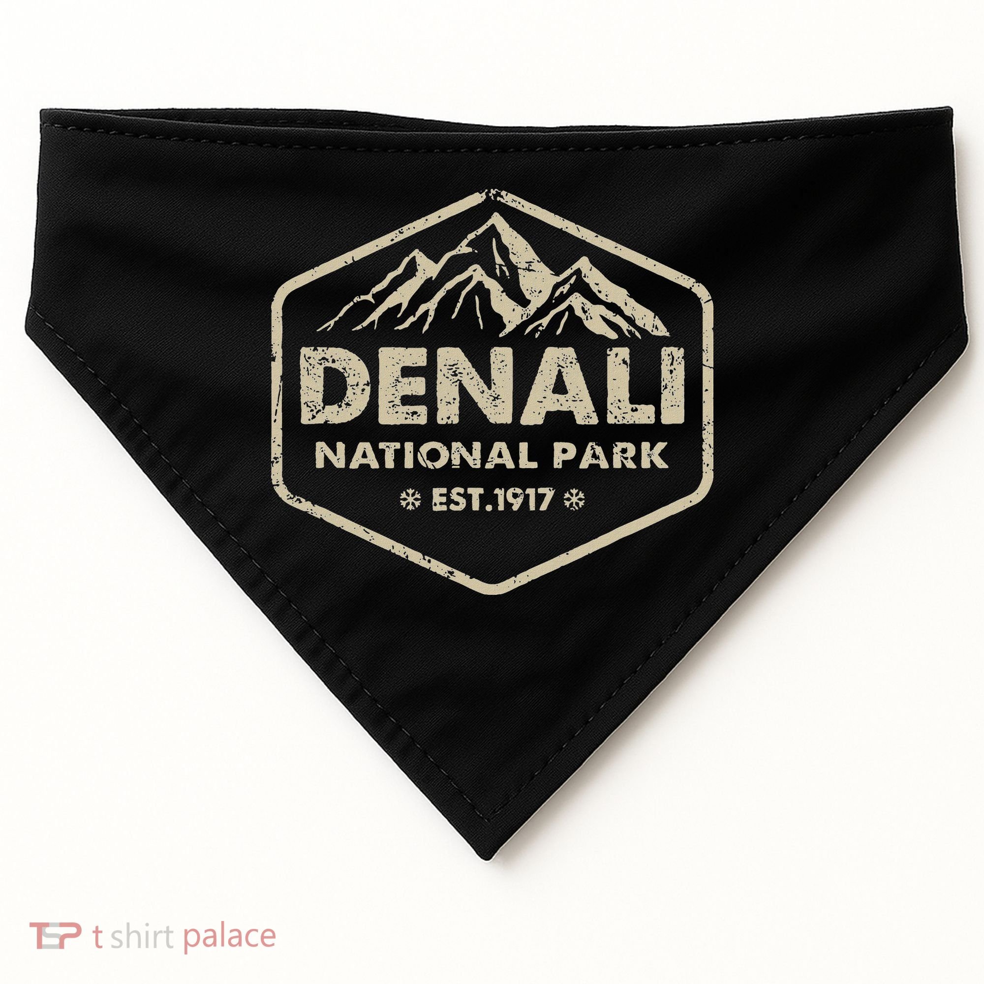 Denali National Park Alaska Mountains Nature USA-Made Doggie Bandana