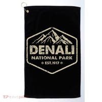 Denali National Park Alaska Mountains Nature Golf Towel thumb 0