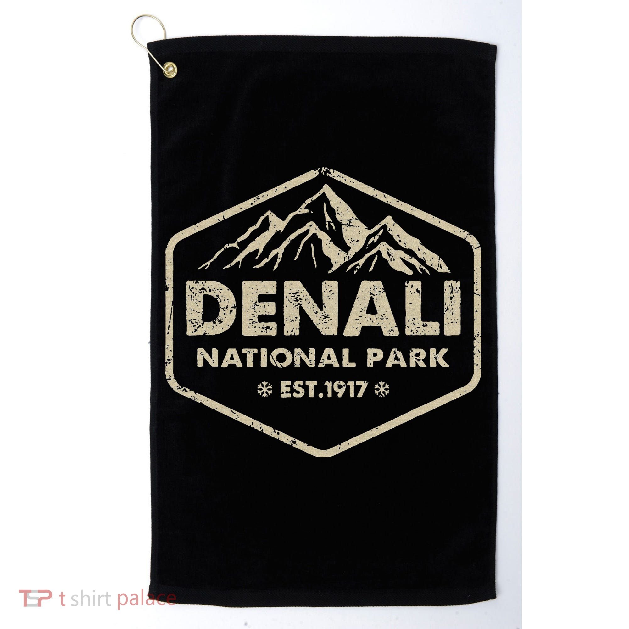 Denali National Park Alaska Mountains Nature Golf Towel