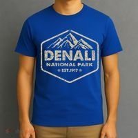 Denali National Park Alaska Mountains Nature T-Shirt thumb 3