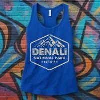 Denali National Park Alaska Mountains Nature Women's Tank Top thumb 3