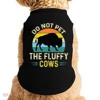 Do Not Pet the Fluffy Cows Funny Bison Yellowstone Park Doggie Tank thumb 0