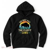 Do Not Pet the Fluffy Cows Funny Bison Yellowstone Park Hoodie thumb 0