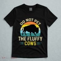 Do Not Pet the Fluffy Cows Funny Bison Yellowstone Park T-Shirt thumb 5