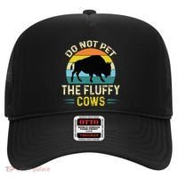 Do Not Pet the Fluffy Cows Funny Bison Yellowstone Park Hat thumb 0