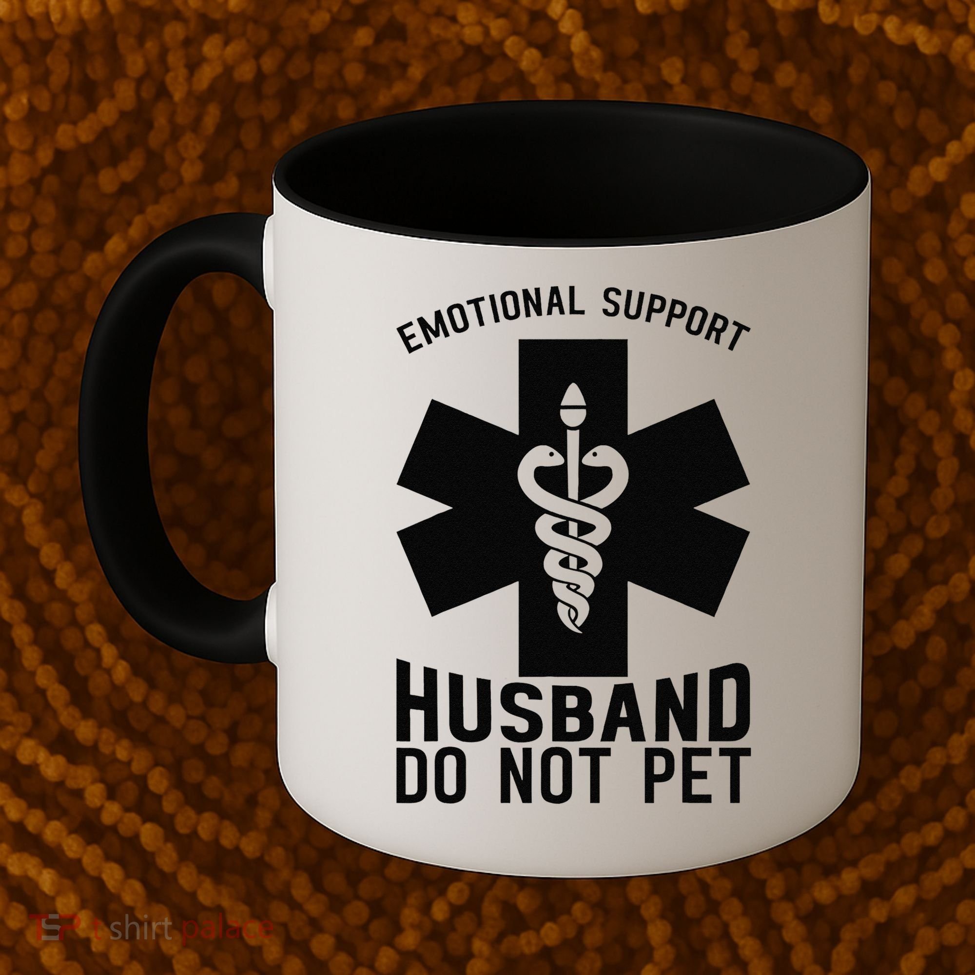 Do Not Pet Emotional Support Husband Coffee Mug