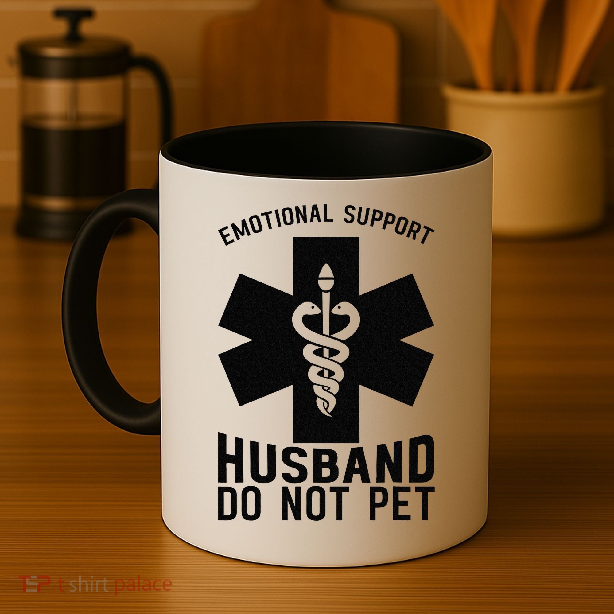 Do Not Pet Emotional Support Husband Coffee Mug
