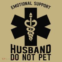 Do Not Pet Emotional Support Husband Mousepad thumb 1
