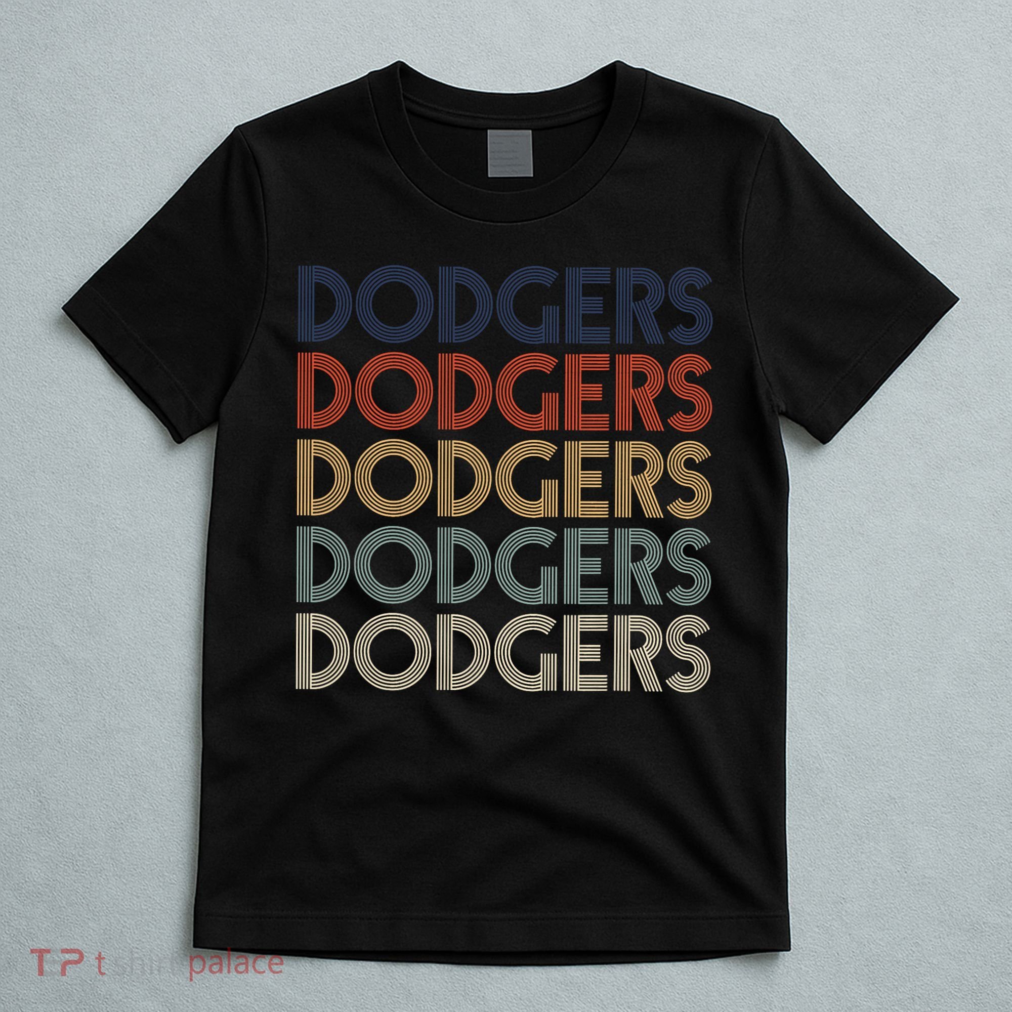Dodgers Name Retro Vintage Apparel Gift Dodgers Lover T-Shirt