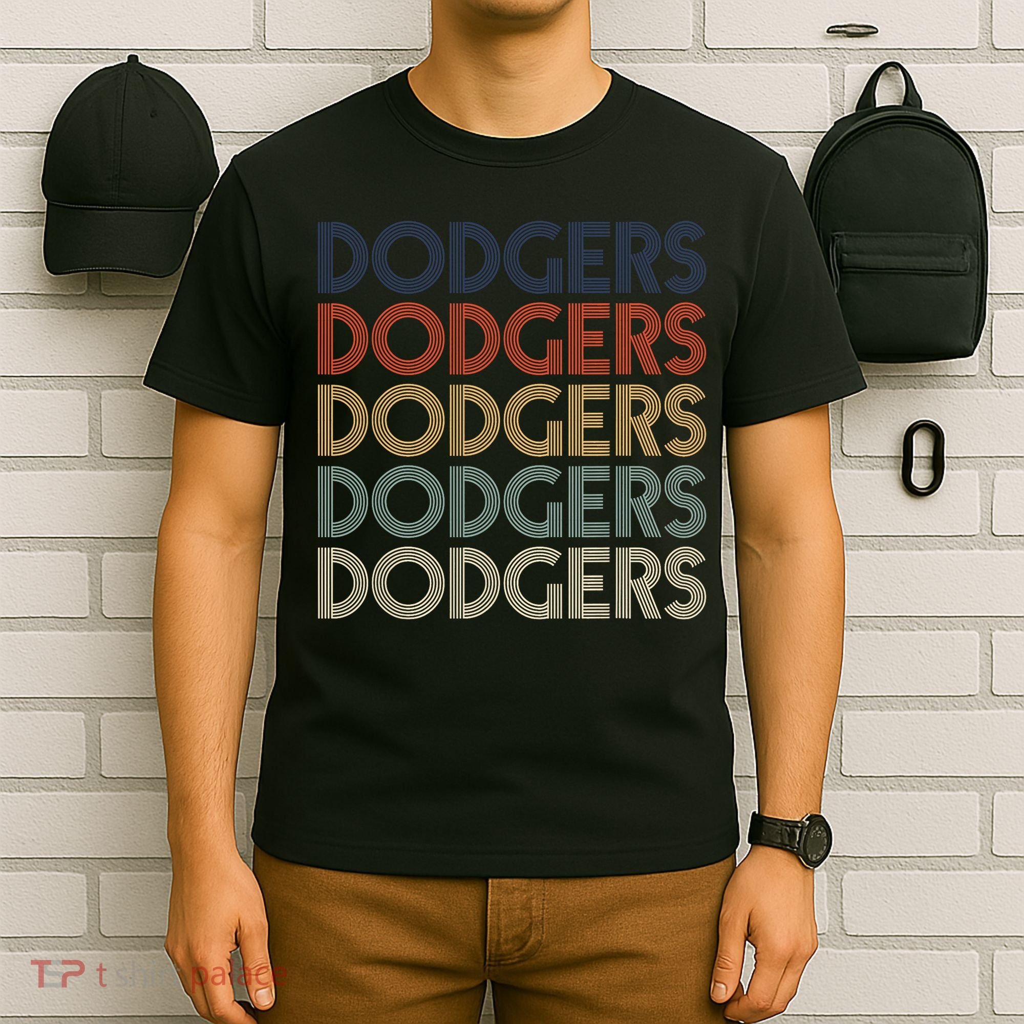 Dodgers Name Retro Vintage Apparel Gift Dodgers Lover T-Shirt