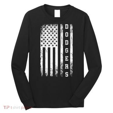 Dodgers Name Retro Vintage Apparel Gift Dodgers Lover Long Sleeve Shirt