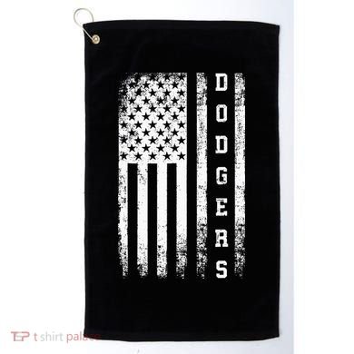 Dodgers Name Retro Vintage Apparel Gift Dodgers Lover Golf Towel