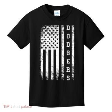 Dodgers Name Retro Vintage Apparel Gift Dodgers Lover Kids T-Shirt