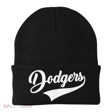 Dodgers Name Retro Vintage Beanie