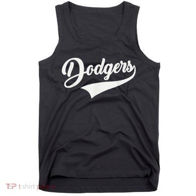 Dodgers Name Retro Vintage Tank Top