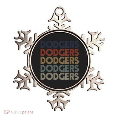 Dodgers Name Retro Vintage Apparel Gift Dodgers Lover Ornament