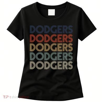 Dodgers Name Retro Vintage Apparel Gift Dodgers Lover Women's T-Shirt