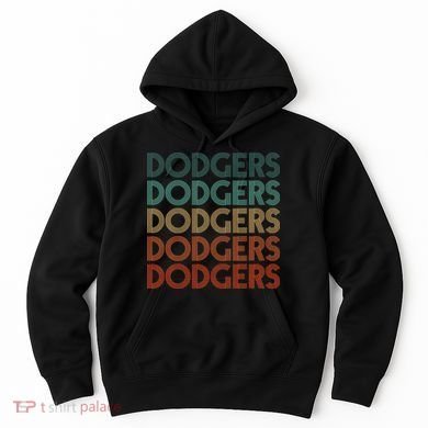 Dodgers Name Retro Vintage Apparel Gift Dodgers Lover Hoodie