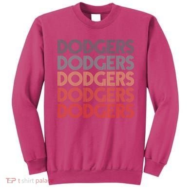 Dodgers Name Retro Vintage Apparel Gift Dodgers Lover Sweatshirt