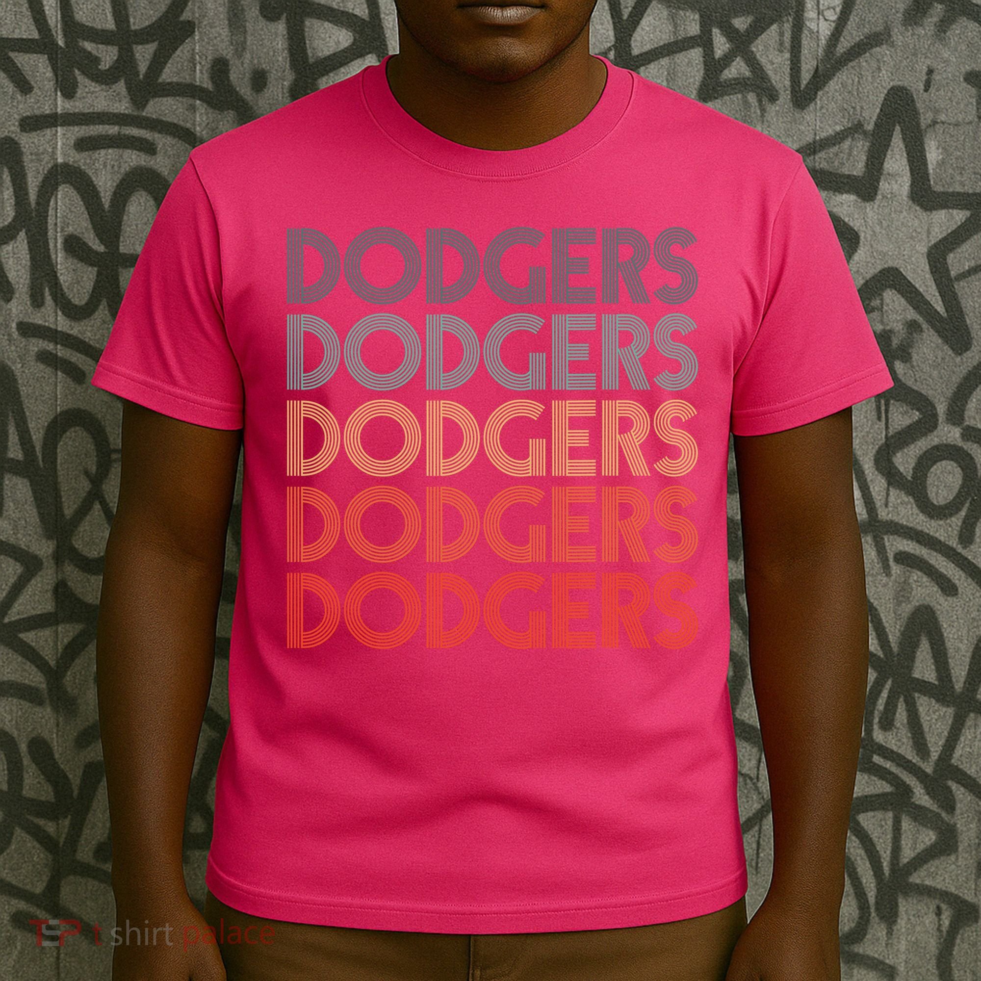 Dodgers Name Retro Vintage Apparel Gift Dodgers Lover T-Shirt