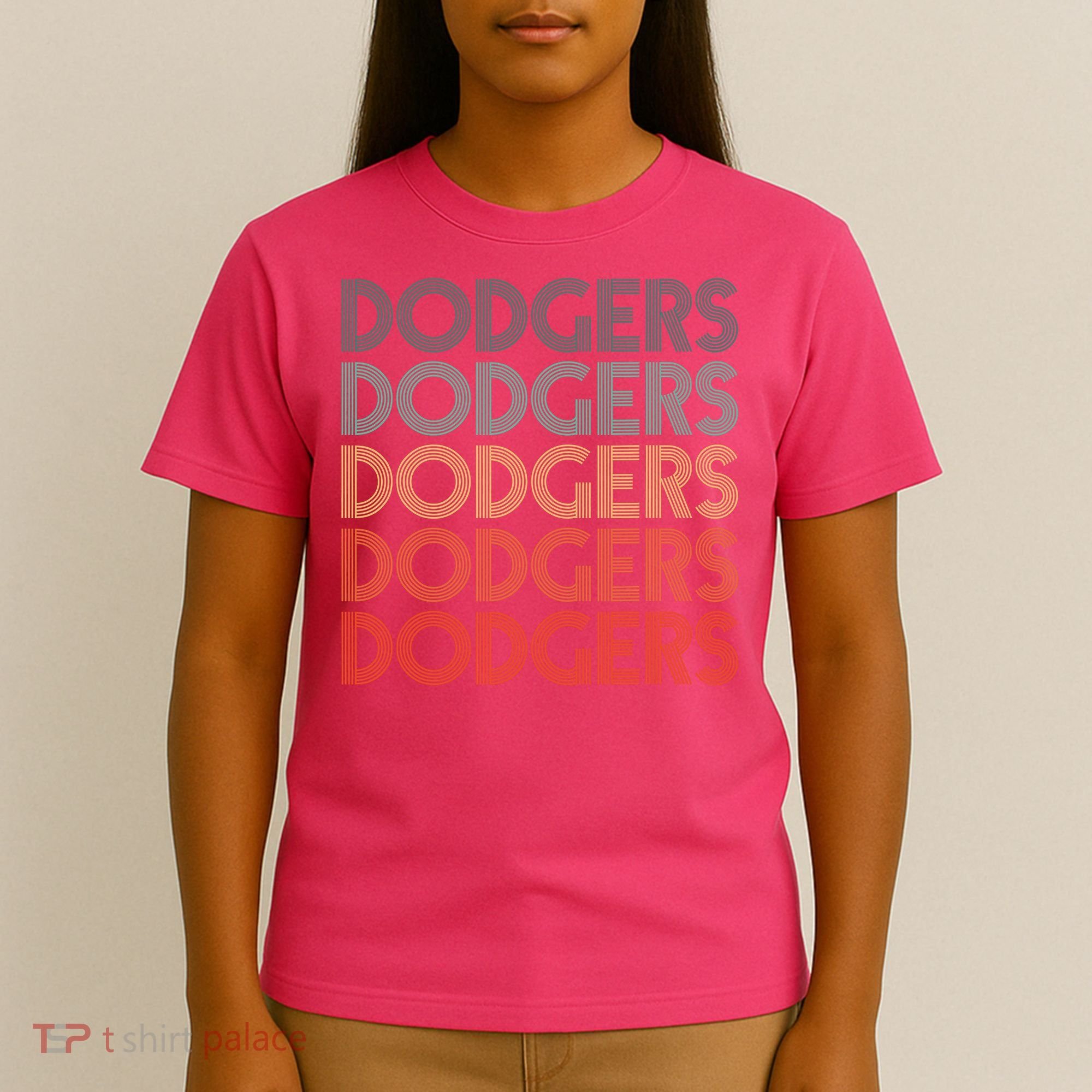 Dodgers Name Retro Vintage Apparel Gift Dodgers Lover T-Shirt