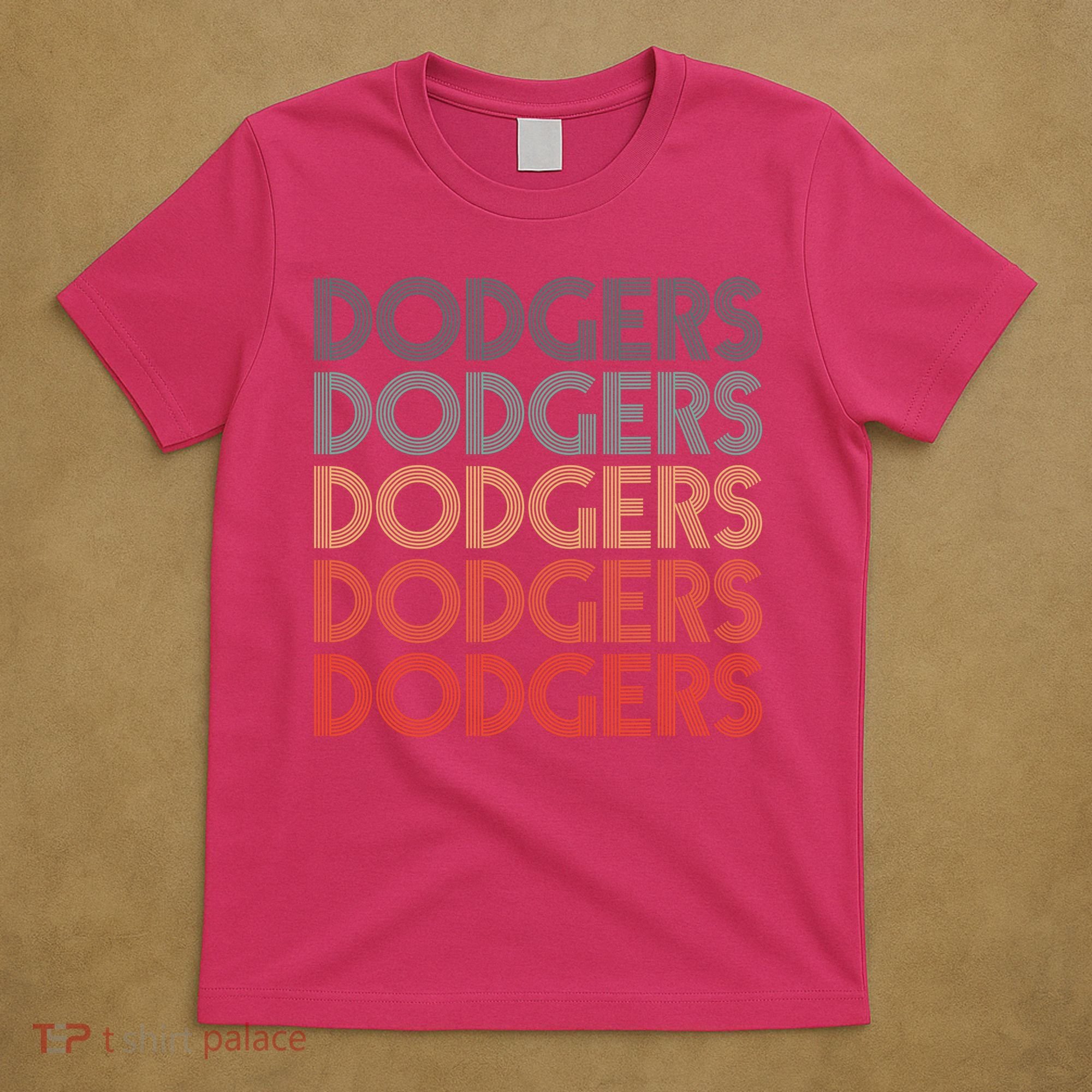 Dodgers Name Retro Vintage Apparel Gift Dodgers Lover T-Shirt