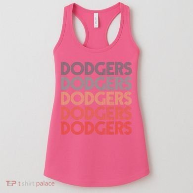 Dodgers Name Retro Vintage Apparel Gift Dodgers Lover Women's Tank Top
