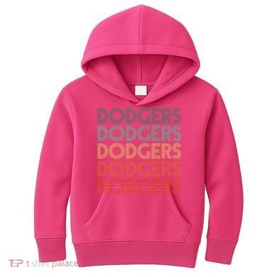 Dodgers Name Retro Vintage Apparel Gift Dodgers Lover Kids Hoodie
