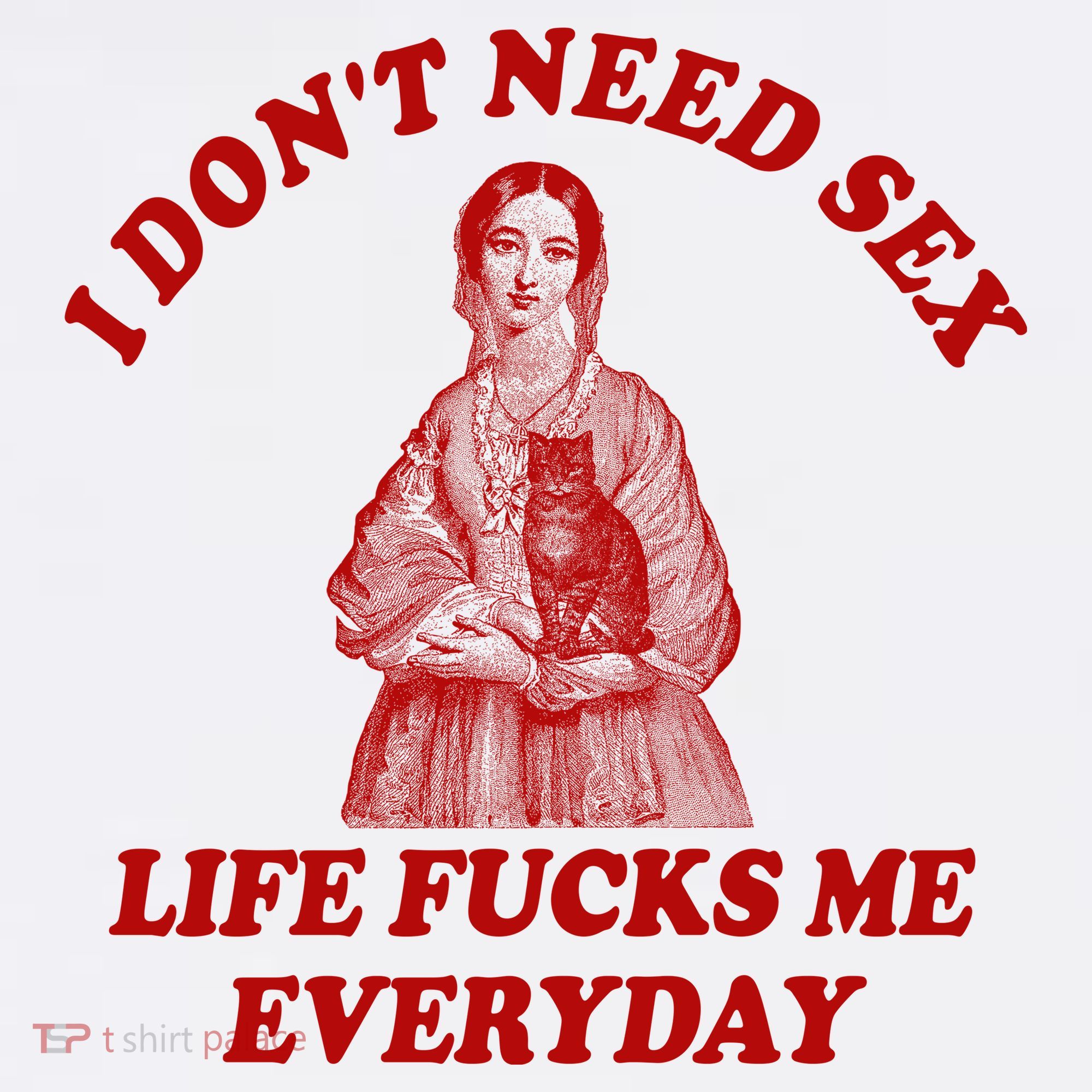 Dont Need Sex Life F Me Every Day Retro Offensive Humor Women's Hoodie