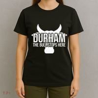 Durham Nc The Bull Stops Here T-Shirt thumb 4