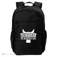 Durham Nc The Bull Stops Here Backpack thumb 0