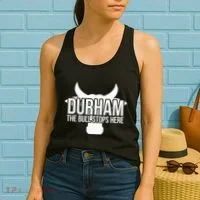 Durham Nc The Bull Stops Here Women's Tank Top thumb 2