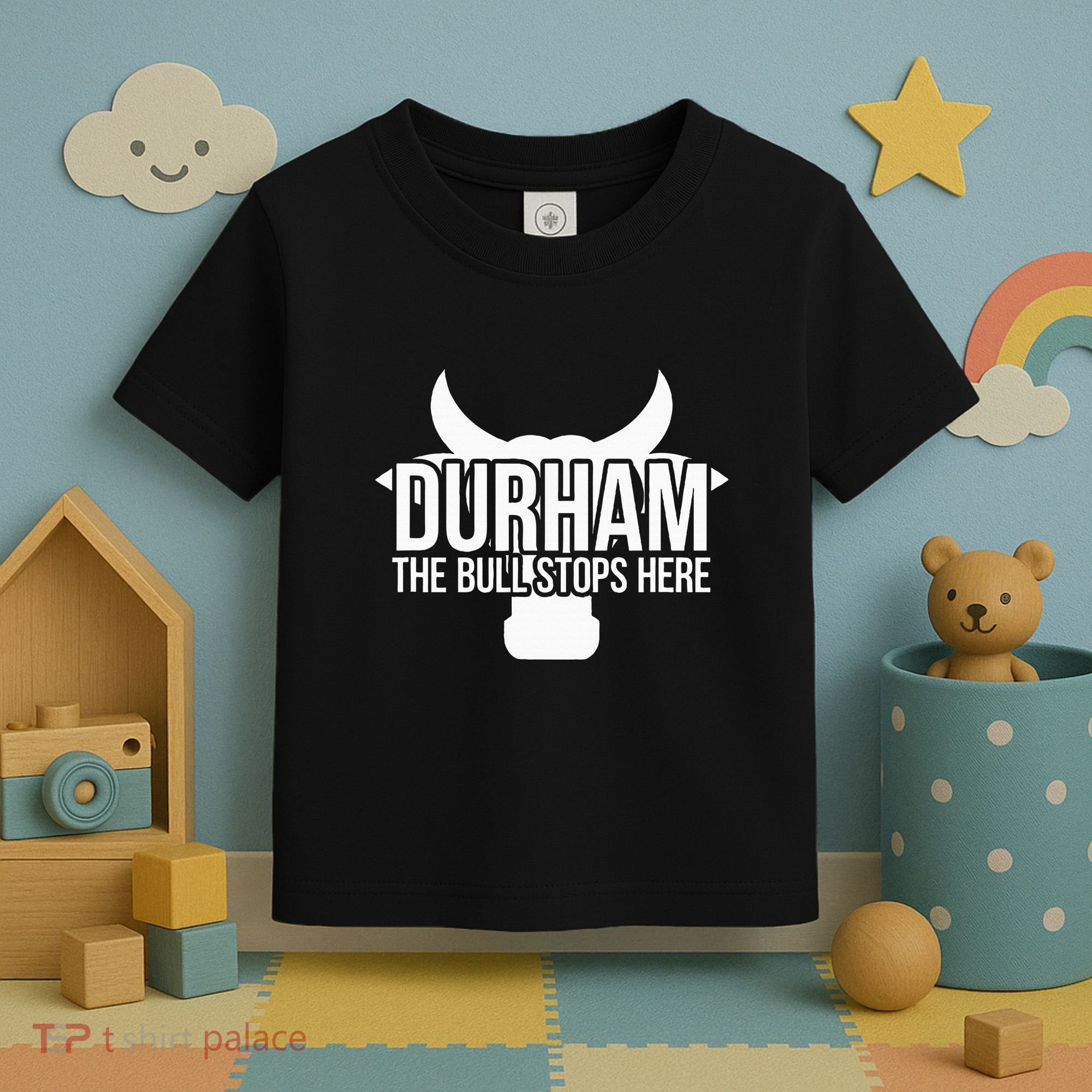 Durham Nc The Bull Stops Here Toddler T-Shirt