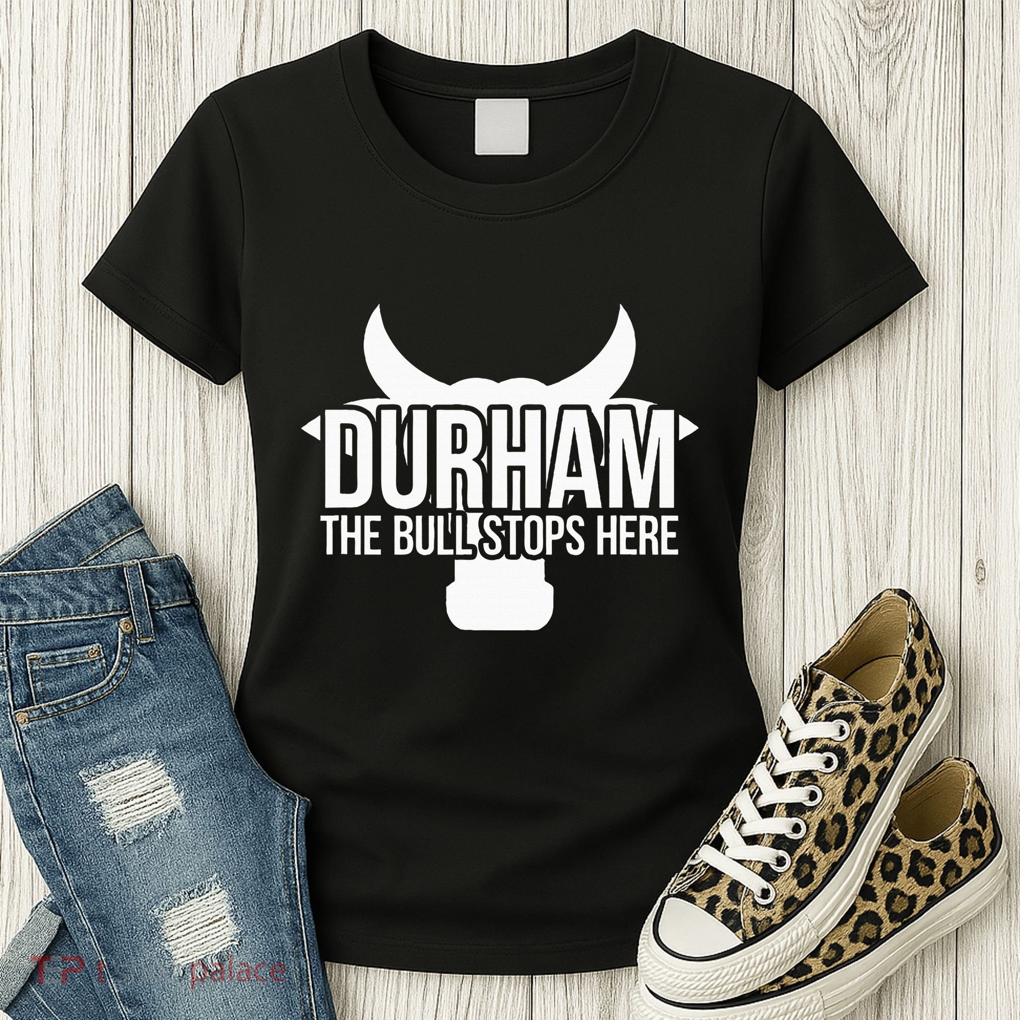 Durham Nc The Bull Stops Here Women's T-Shirt