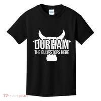 Durham Nc The Bull Stops Here Kids T-Shirt thumb 0