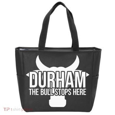 Durham Nc The Bull Stops Here Tote Bag