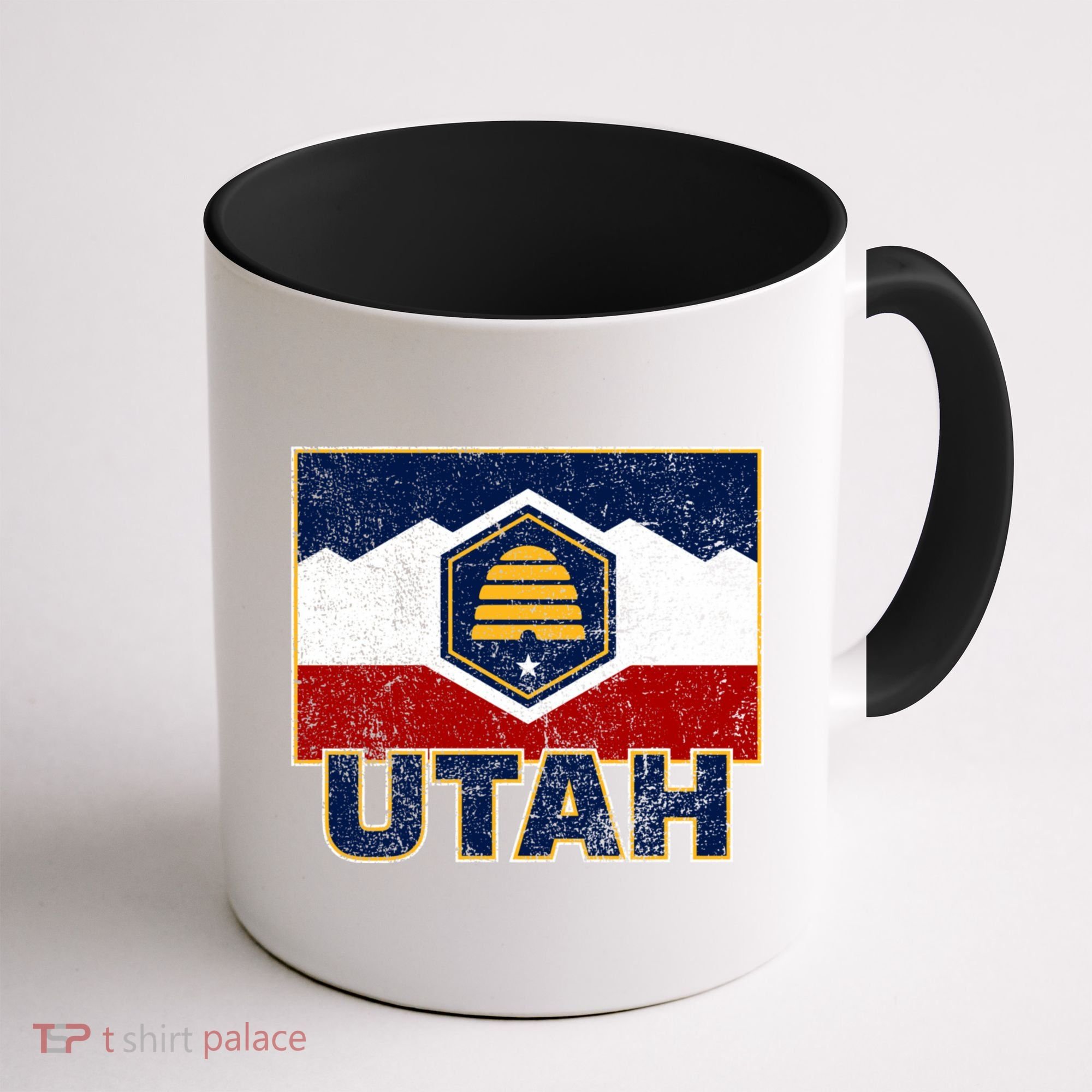 Distressed New Utah Flag Coffee Mug