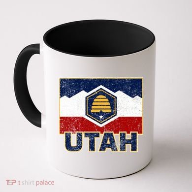 Distressed New Utah Flag Coffee Mug