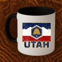 Distressed New Utah Flag Coffee Mug thumb 2