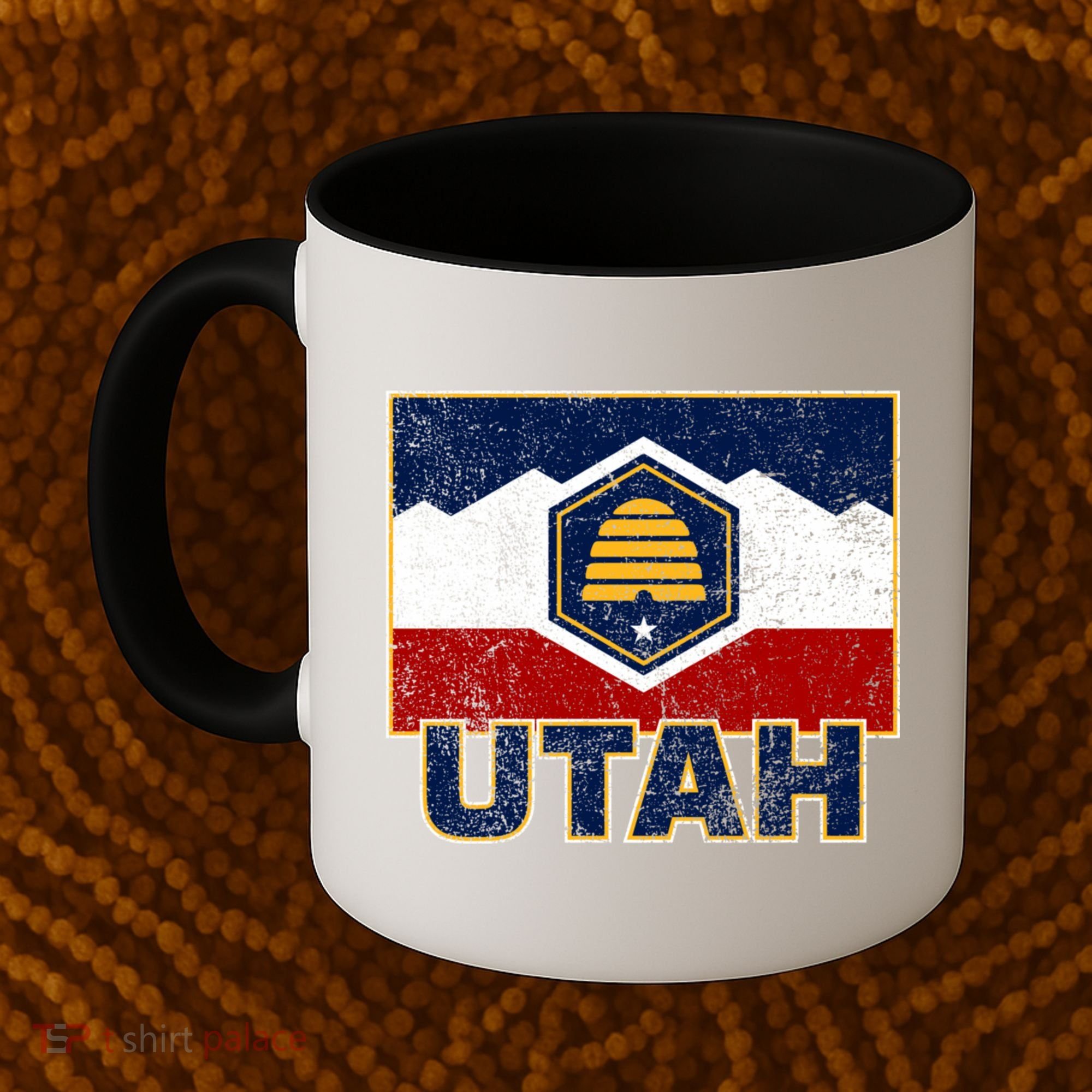 Distressed New Utah Flag Coffee Mug