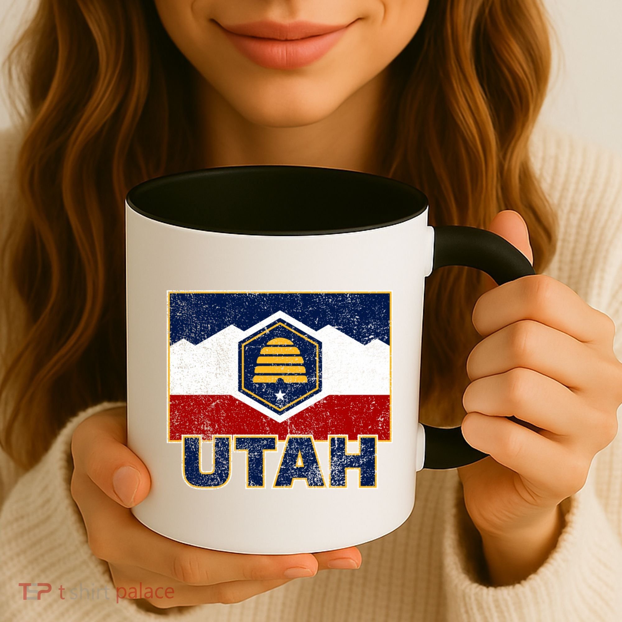 Distressed New Utah Flag Coffee Mug