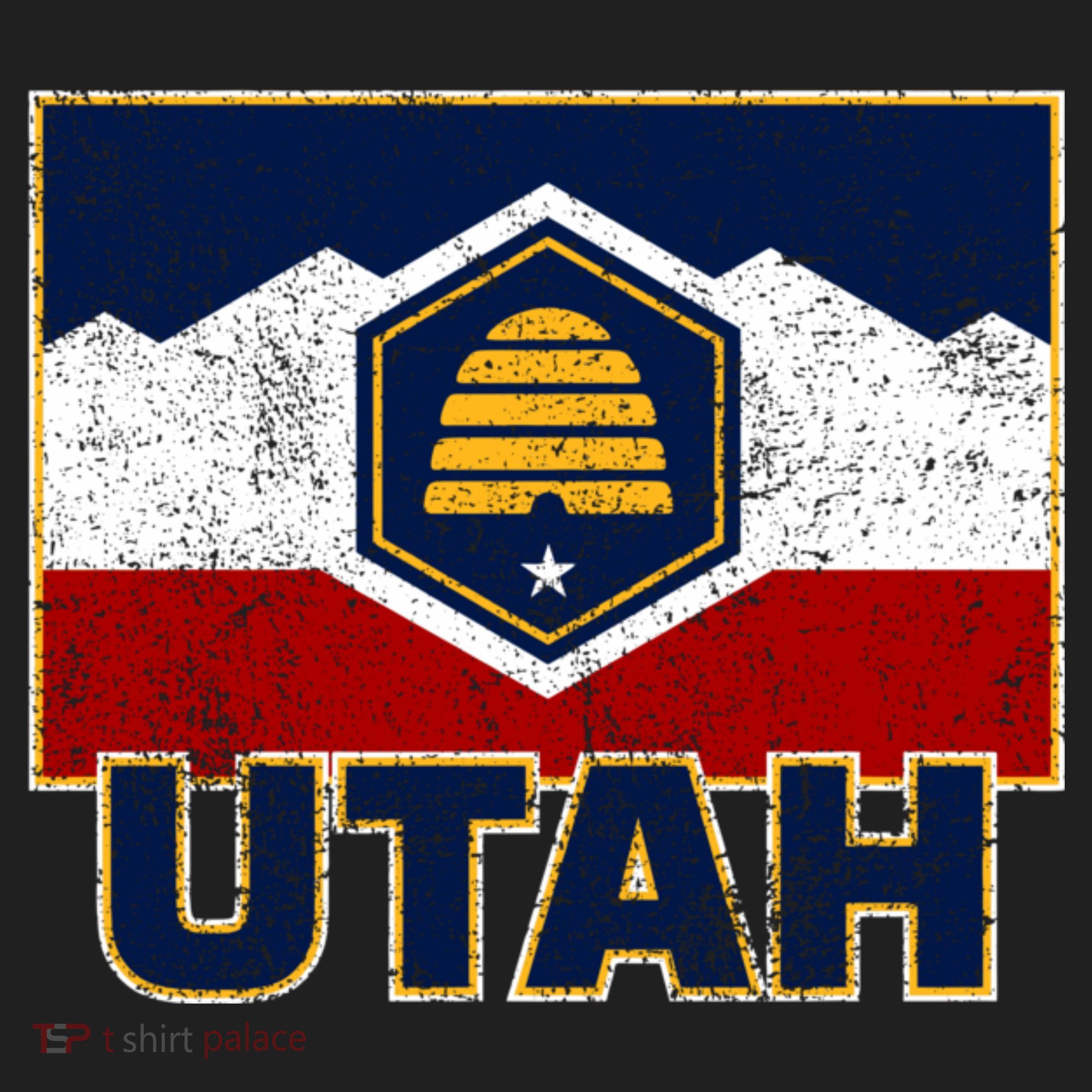 Distressed New Utah Flag Tumbler