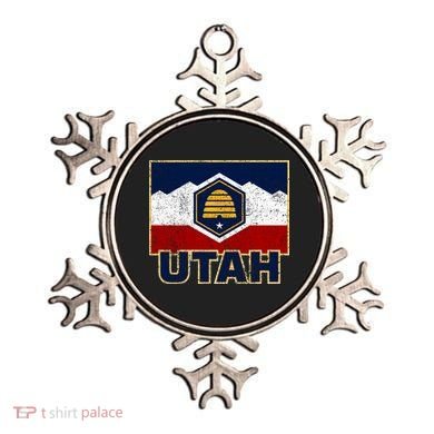 Distressed New Utah Flag Ornament