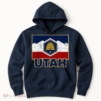 Distressed New Utah Flag Hoodie thumb 0